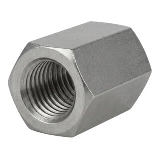 DIN 6334 Sechskantmutter 3 d hoch, Edelstahl, blank