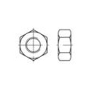 Sechskantmutter DIN 934 M 10 x 1 Stahl geschwärzt