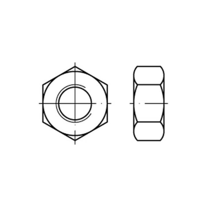 Sechskantmutter DIN 934 M 14 x 1,5 Stahl blank ; Industrial Quality Supplies