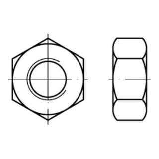 Sechskantmutter DIN 934 Edelstahl A5 blank