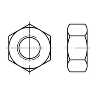 Sechskantmutter DIN 934 Edelstahl A5 blank