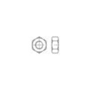 DIN 934 Sechskantmutter Feingewinde, Messing, blank