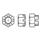 DIN 935/ISO 7036 Kronenmutter hohe Form, Stahl-2