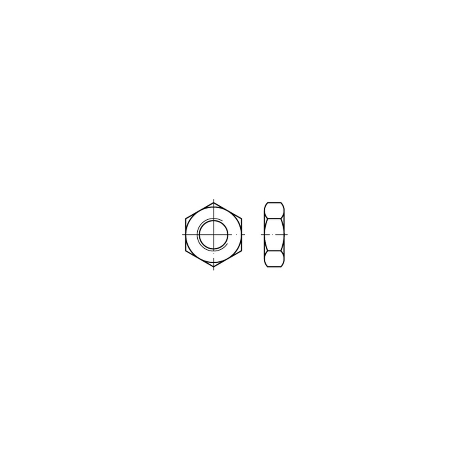 Sechskantmutter DIN 936 M 33 x 3,5 Stahl blank ; Industrial Quality Supplies