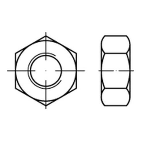 Sechskantmutter EN 14399 M 16 x 2 Stahl blank