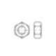 Sechskantmutter ISO 4032 M 8 x 1,25 Stahl blank