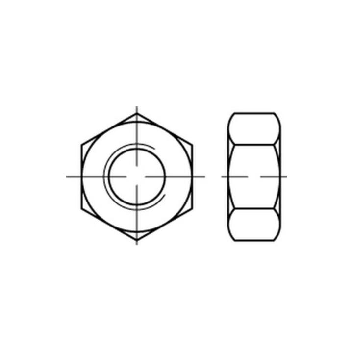 Sechskantmutter ISO 4033 M 20 x 2,5 Stahl blank
