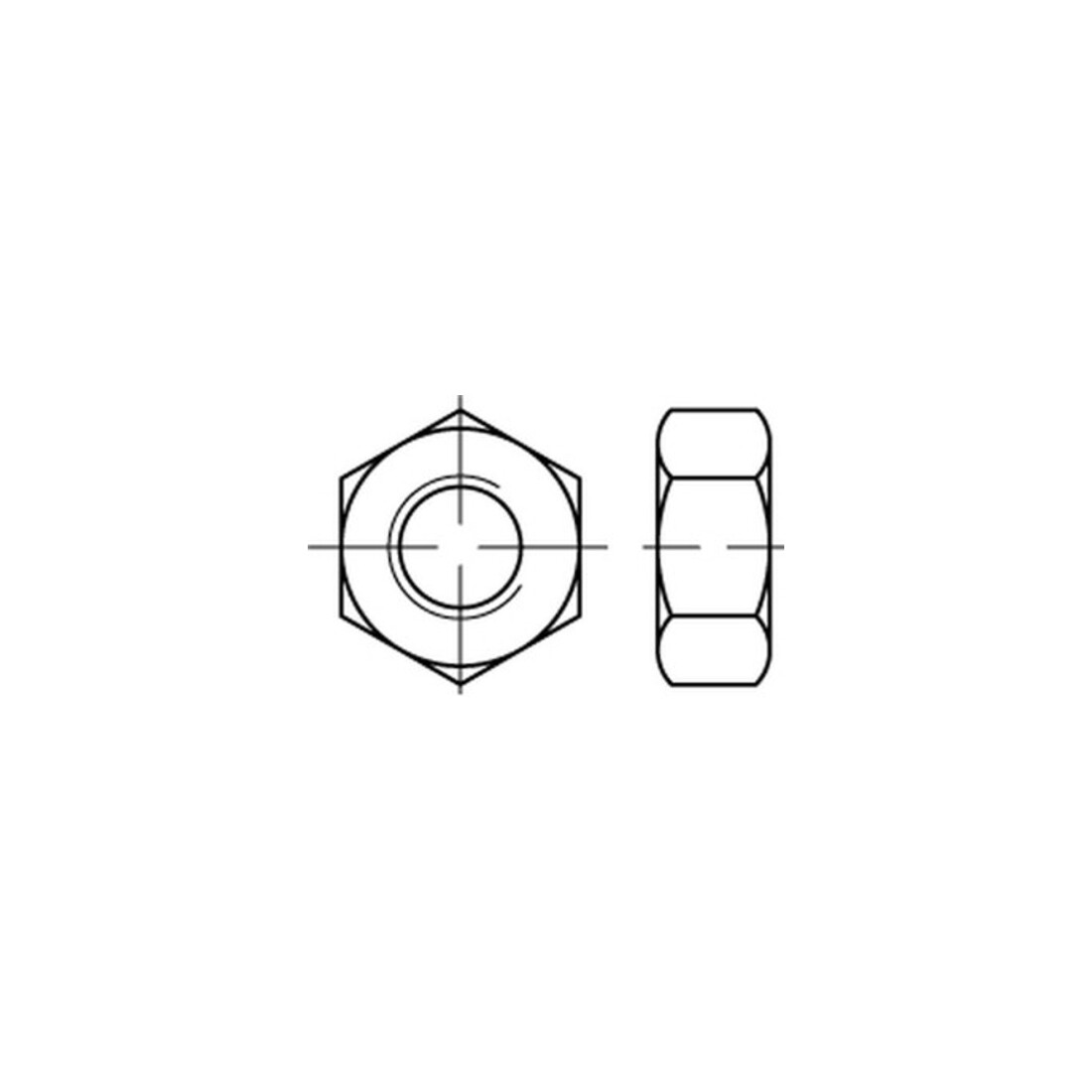 Sechskantmutter ISO 4033 Stahl blank