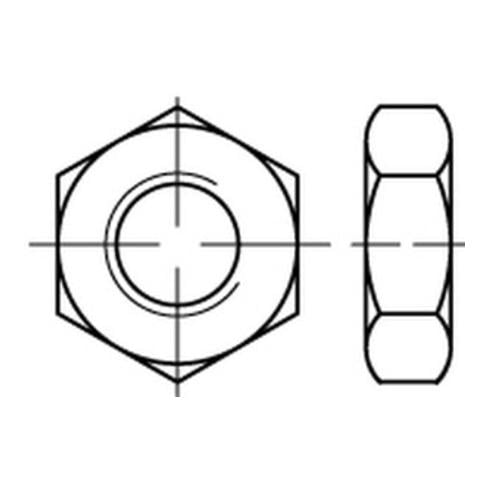 Sechskantmutter ISO 4035 M 10 x 1,5 Edelstahl A4 blank