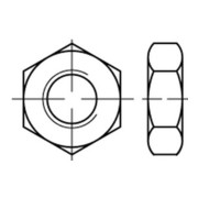 Sechskantmutter ISO 4035 M 16 x 2 Edelstahl A2 blank