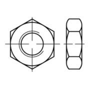 Sechskantmutter ISO 4035 M 24 x 3 Stahl blank