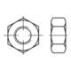 ISO 8673 Sechskantmutter Feingewinde, Messing, blank-1