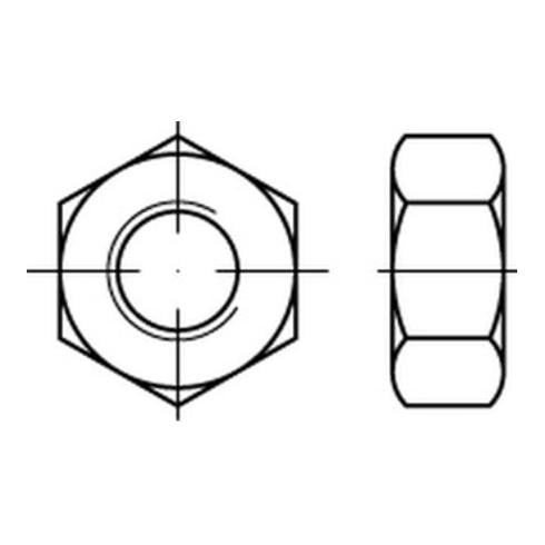 Sechskantmutter ISO 8673 M 48 x 1,5 Stahl blank