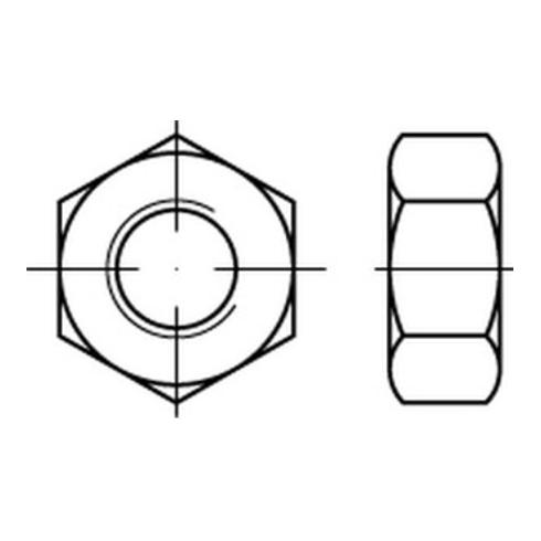 Sechskantmutter ISO 8673 M 68 x 4 Stahl geschwärzt