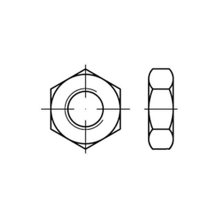 Sechskantmutter ISO 8675 M 10 x 1,25 Edelstahl A4 blank