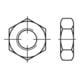 Sechskantmutter ISO 8675 M 10 x 1 Messing blank