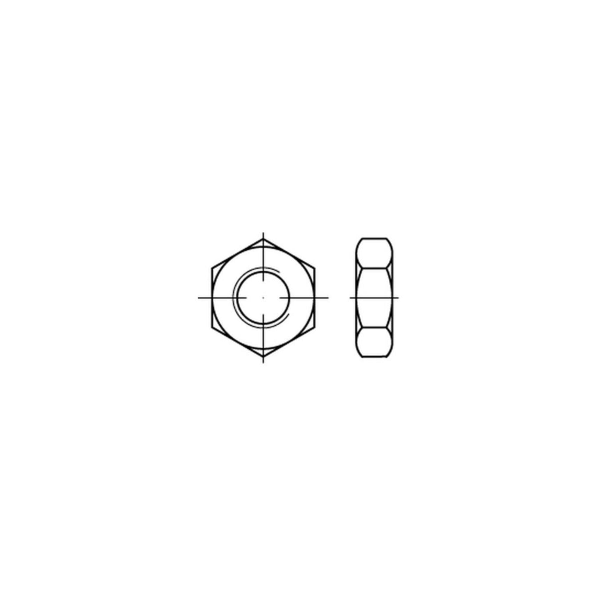 Sechskantmutter ISO 8675 M 12 x 1,25 Edelstahl A4 blank ; Industrial Quality Supplies