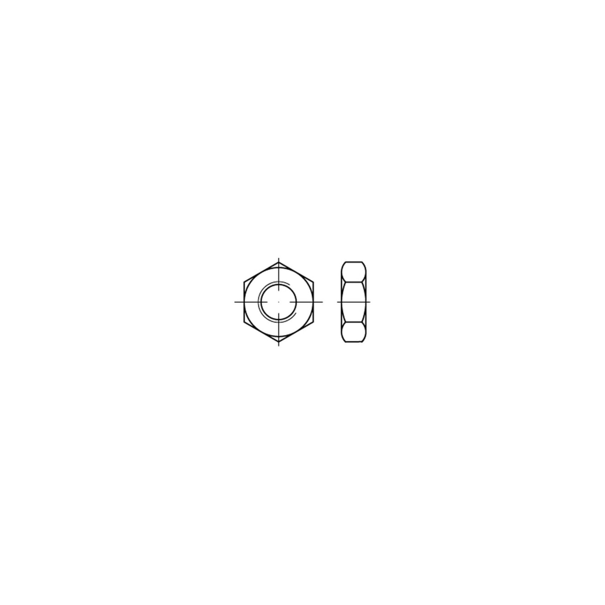 Sechskantmutter ISO 8675 M 20 x 1,5 Edelstahl A2 blank ; Industrial Quality Supplies