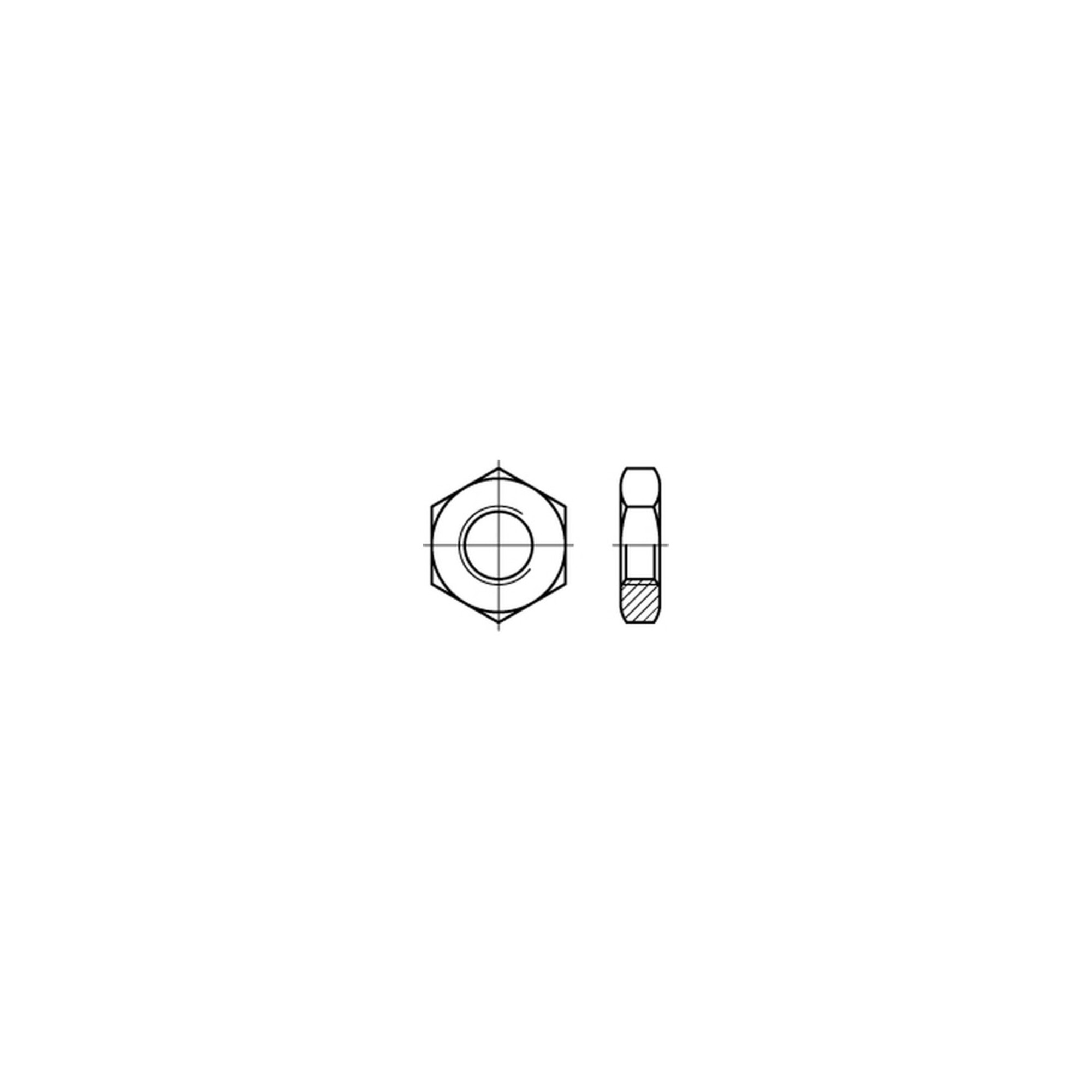 Sechskantmutter ISO 8675 M 20 x 2 Stahl blank ; Industrial Quality Supplies