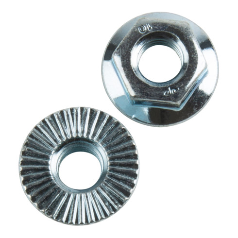 Sechskantmutter mit Flansch ART 88914 M 6 x 1 Stahl galvanisch verzinkt