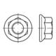 DIN 6923/ISO 4161 Sechskantmutter mit Flansch, Edelstahl, blank-1