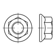 Sechskantmutter mit Flansch EN 1661 Stahl galvanisch verzinkt