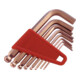 Sechskantwinkelschraubendrehersatz 8-tlg.SW 2-10mm Kupfer-Beryllium ENDRES TOOLS