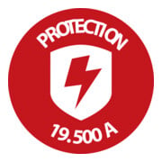 Secure-Tec 19.500A overspanningsbeveiligde automatische stekkerdoos 8-voudig antraciet 3m H05VV-F 3G1,5 1xMaster 5xSlave 2xPermanent-5