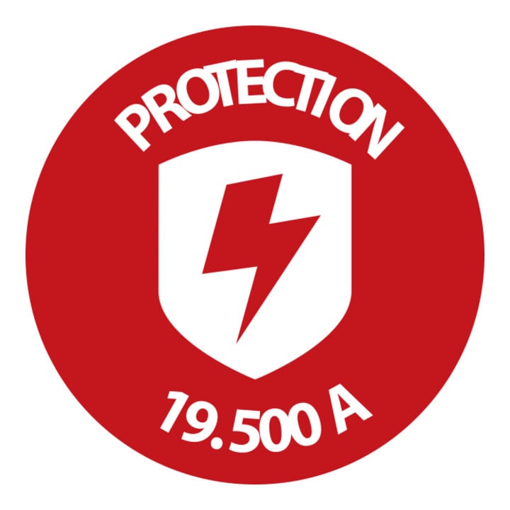 Secure-Tec 19.500A Überspannungsschutz-Automatiksteckdosenleiste  6-fach anthrazit 3m H05VV-F 3G1,5 1xMaster 5xSlave