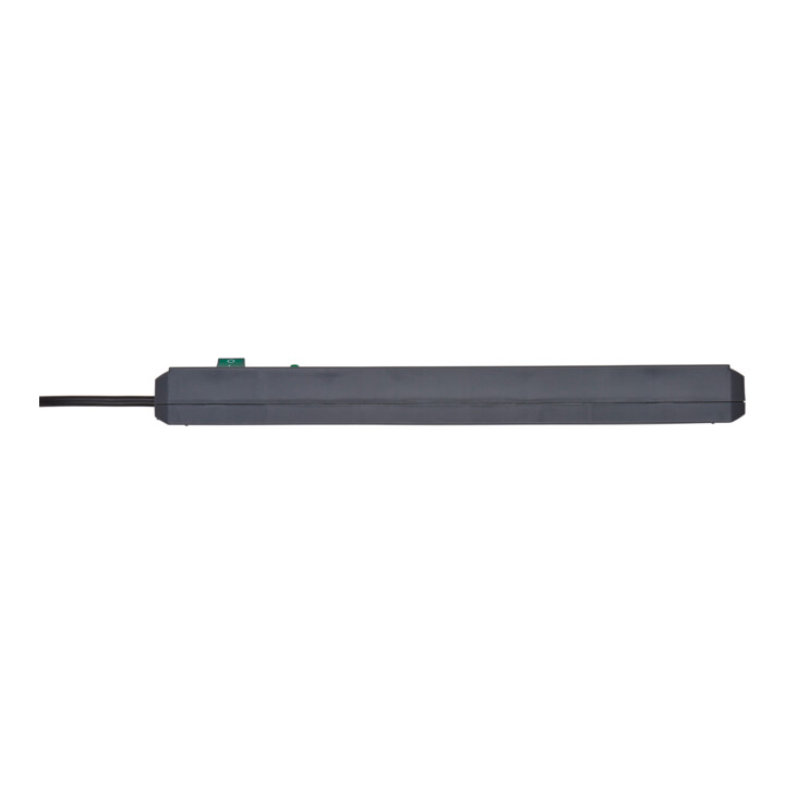 Secure-Tec 19.500A Überspannungsschutz-Steckdosenleiste 6-fach anthrazit 2m H05VV-F 3G1,5
