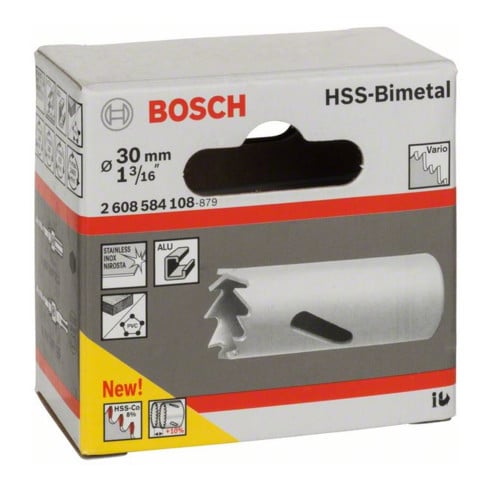 Bosch Sega a tazza HSS BiMetal per adattatore standard