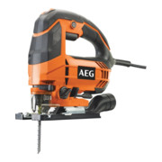 AEG Seghetto alternativo STEP 100 X 700W con lama, paratrucioli e valigetta-1