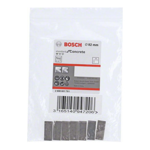 Segments Bosch pour carotteuse Standard pour béton 102 mm 7, 10 mm