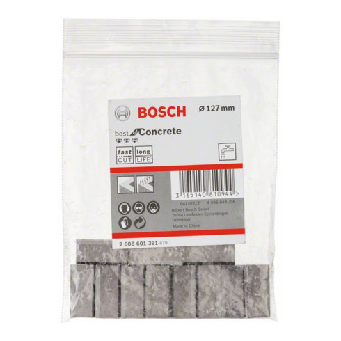 Segments Bosch pour couronnes diamantées 1 1/4" UNC Best for Concrete 11 127 mm 11