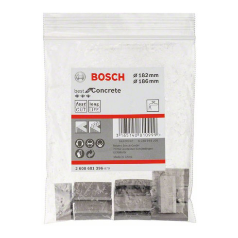 Segments Bosch pour couronnes diamantées 1 1/4" UNC Best for Concrete 13 182/186 mm 13