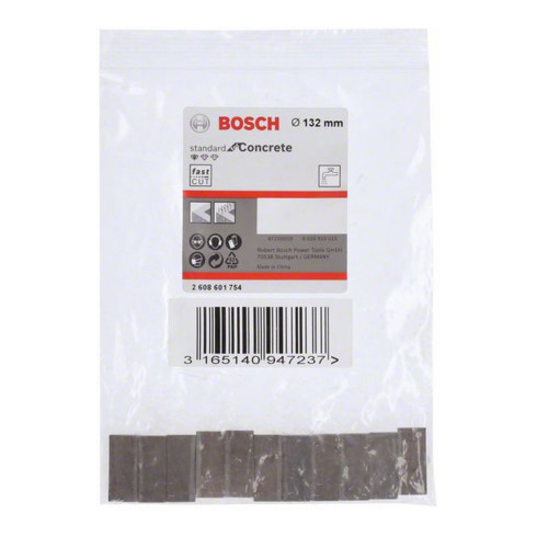 Segments Bosch pour trépan diamanté Standard pour béton 132 mm 11 10 mm