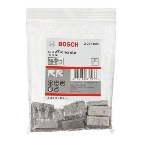 Segments Bosch pour trépans diamant humide 1 1/4" UNC Best for Concrete 17 11,5 mm 276
