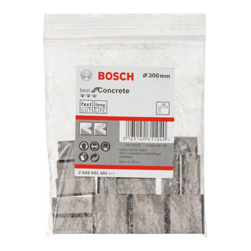 Segments Bosch pour trépans diamant humide 1 1/4" UNC Best for Concrete 18 11,5 mm 300