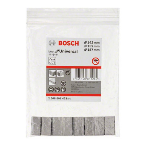 Segments Bosch pour trépans diamant humide 1 1/4" UNC Best for Universal 8 11,5 mm 142