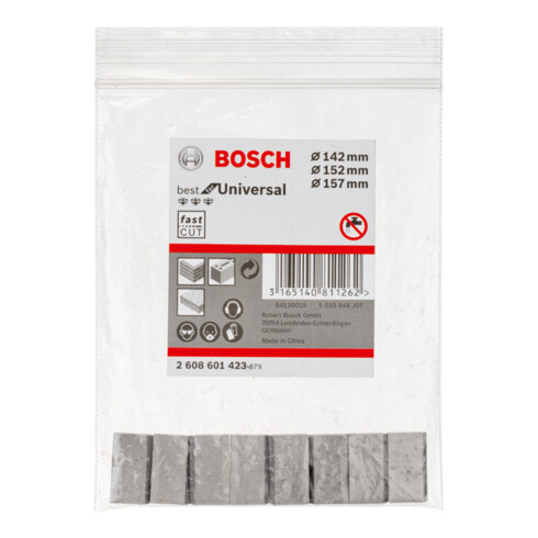 Segments Bosch pour trépans diamant humide 1 1/4" UNC Best for Universal 8 11,5 mm 142