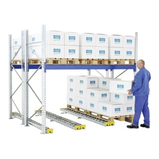 Segments de Rails à rouleaux Bito l 2500 x l 146