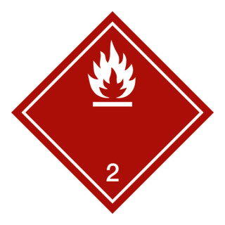 Segnaletica per merci pericolose Gas infiammabili, Tipo: 04100