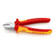 Seitenschneider DIN ISO 5749 L180mm m.Facette VDE-isoliert 1000V Chrom 2K Knipex-3