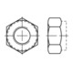 ISO 10511 Écrou hexagonal bas, acier
