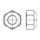 Selbstsichernde Sechskantmutter DIN 982 M 10 x 1,5 Edelstahl A2 blank-1