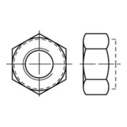 Selbstsichernde Sechskantmutter DIN 982 M 10 x 1,5 Edelstahl A2 blank