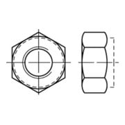 DIN 982 Selbstsichernde Sechskantmutter, Stahl, galvanisch verzinkt