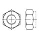 Selbstsichernde Sechskantmutter DIN 985 M 10 x 1,5 Stahl galvanisch verzinkt