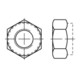 Selbstsichernde Sechskantmutter DIN 985 M 24 x 2 Stahl galvanisch verzinkt