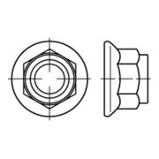 EN 1663 Selbstsichernde Sechskantmutter, Stahl, galvanisch verzinkt-3